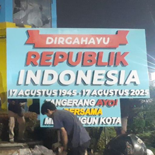 Papan Signage Dirgahayu RI – Custom 3D Letter Board Outdoor & Event