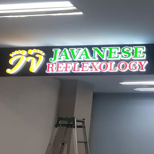 Signage LED Box Tenant Mall – Neon Box 3D Custom Logo & Font